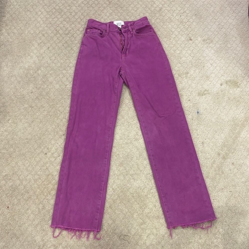 BDG size 24 cowboy jeans purple/pink